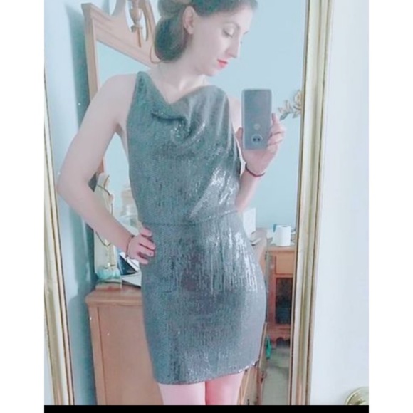 Robert Rodriguez 100% Silk Sequin Dress - Picture 4 of 10